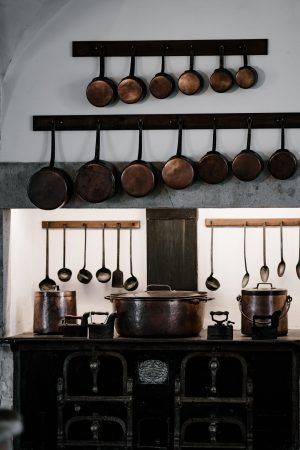 brown kitchen appliances