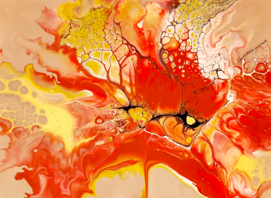 Art class: how to do acrylic paint pouring