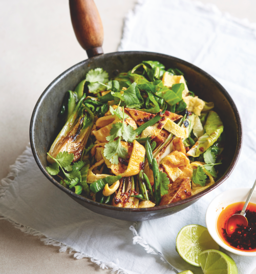 Crispy tofu stir fry