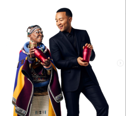 John Legend x SA artist Esther Mahlangu collab in Belvedere campaign