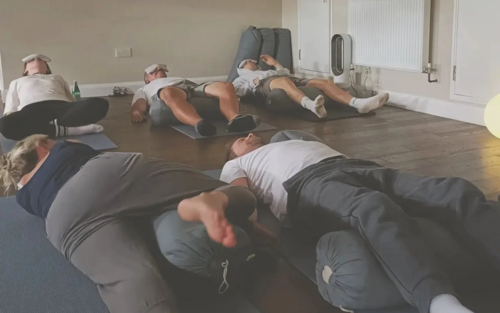 Ritual mass murder, or a yoga class?