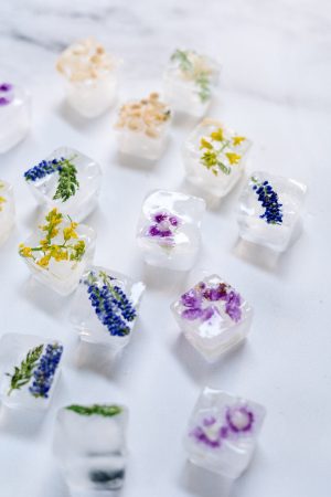 iced edible flowers