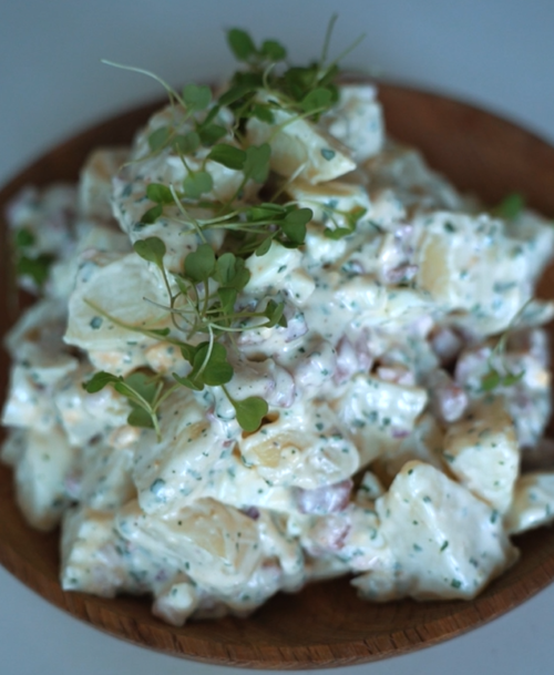 Creamy bacon potato salad