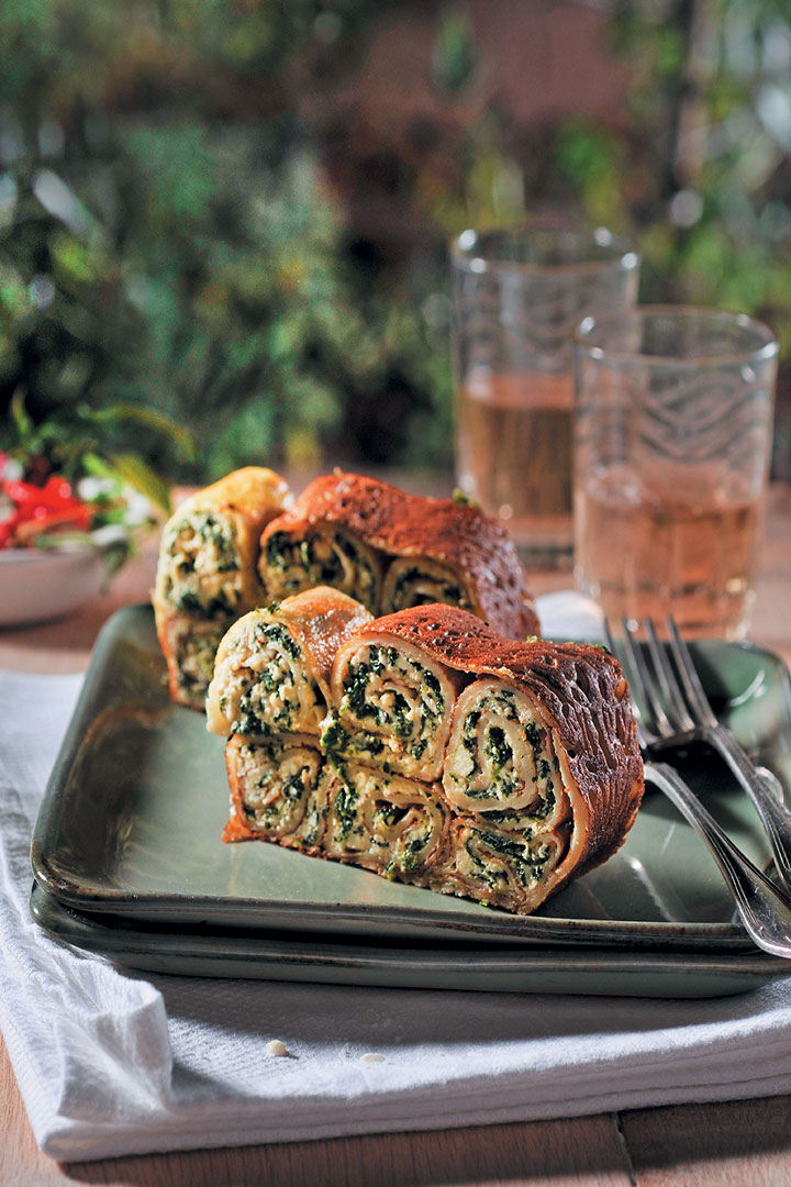Spinach pancake cannelloni
