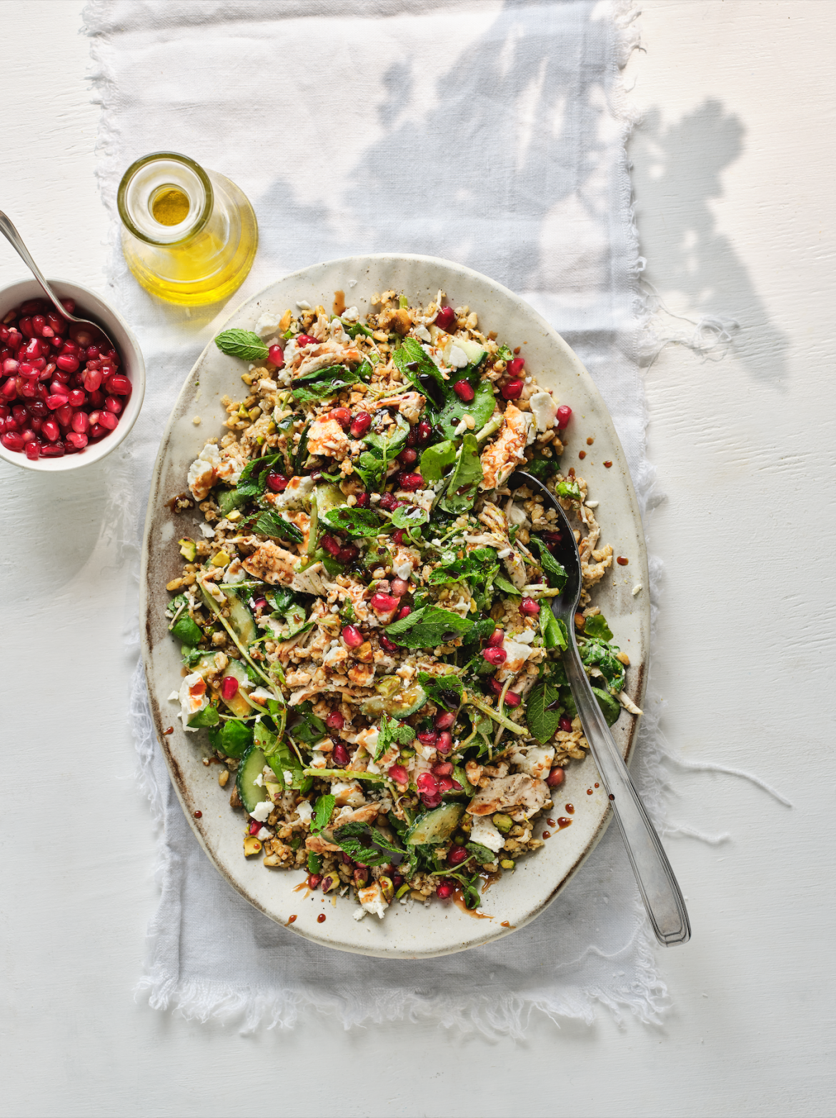 Herby chicken and grains