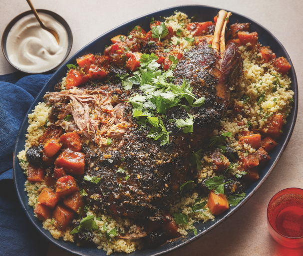Slowcooked lamb with couscous