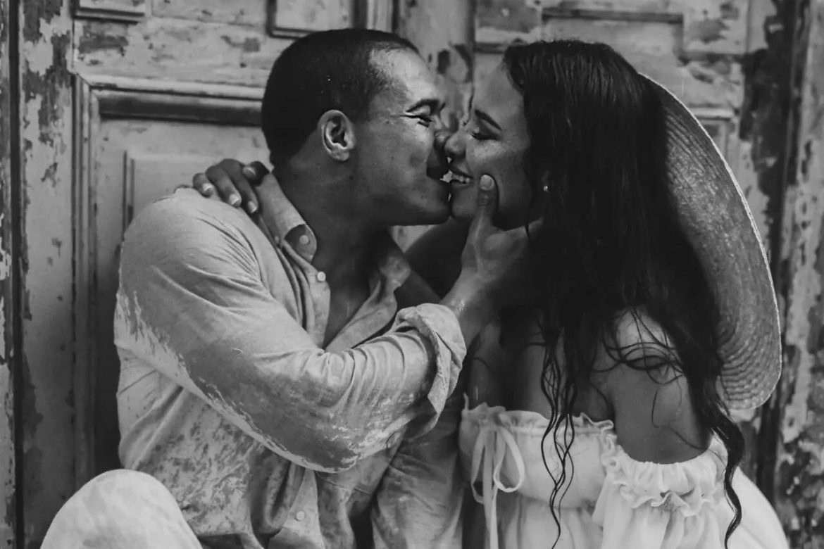 Layla and Cheslin Kolbe have fun in the rain for couple’s shoot