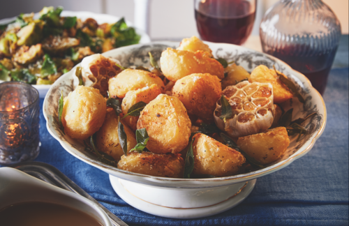 Brown butter and sage roast potatoes