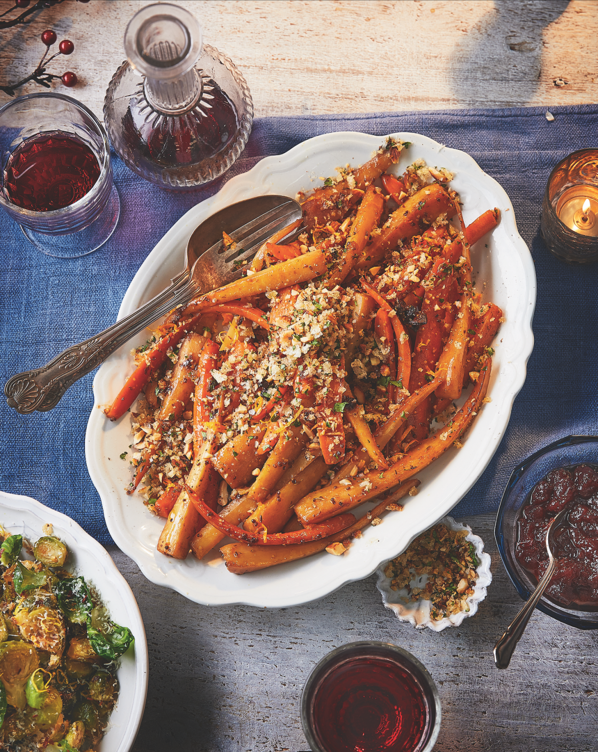 Glossy carrots and parsnips
