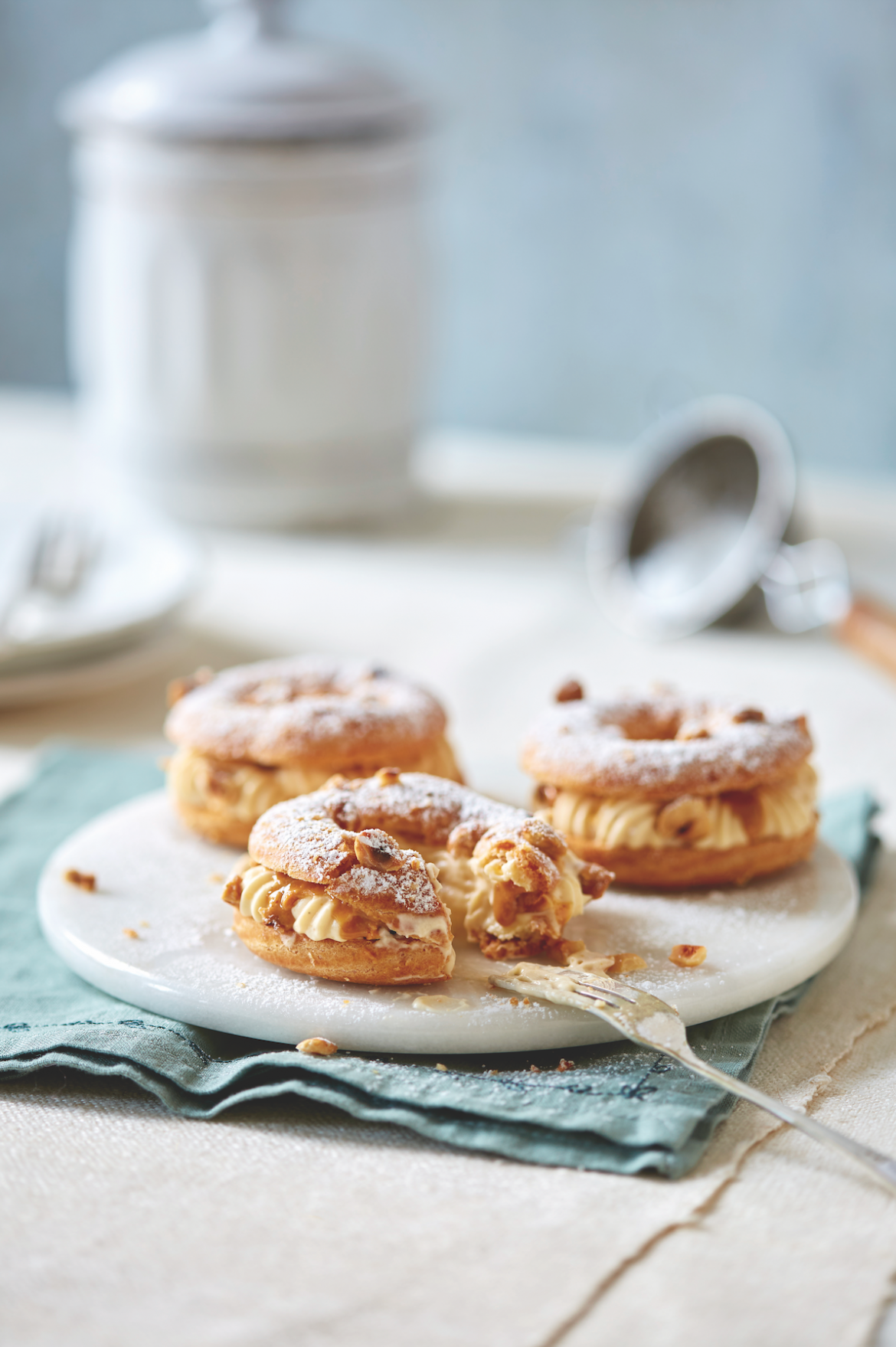 Apple and hazelnut Paris-Brest
