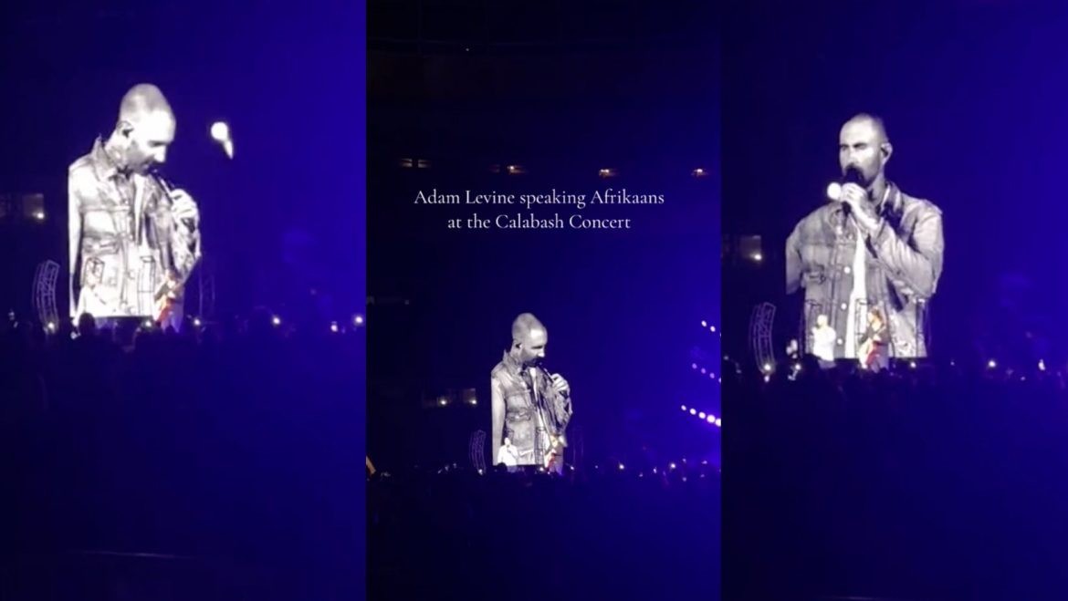 WATCH: “Julle lyk baie mooi” Maroon 5’s Adam Levine addresses crowd in Afrikaans