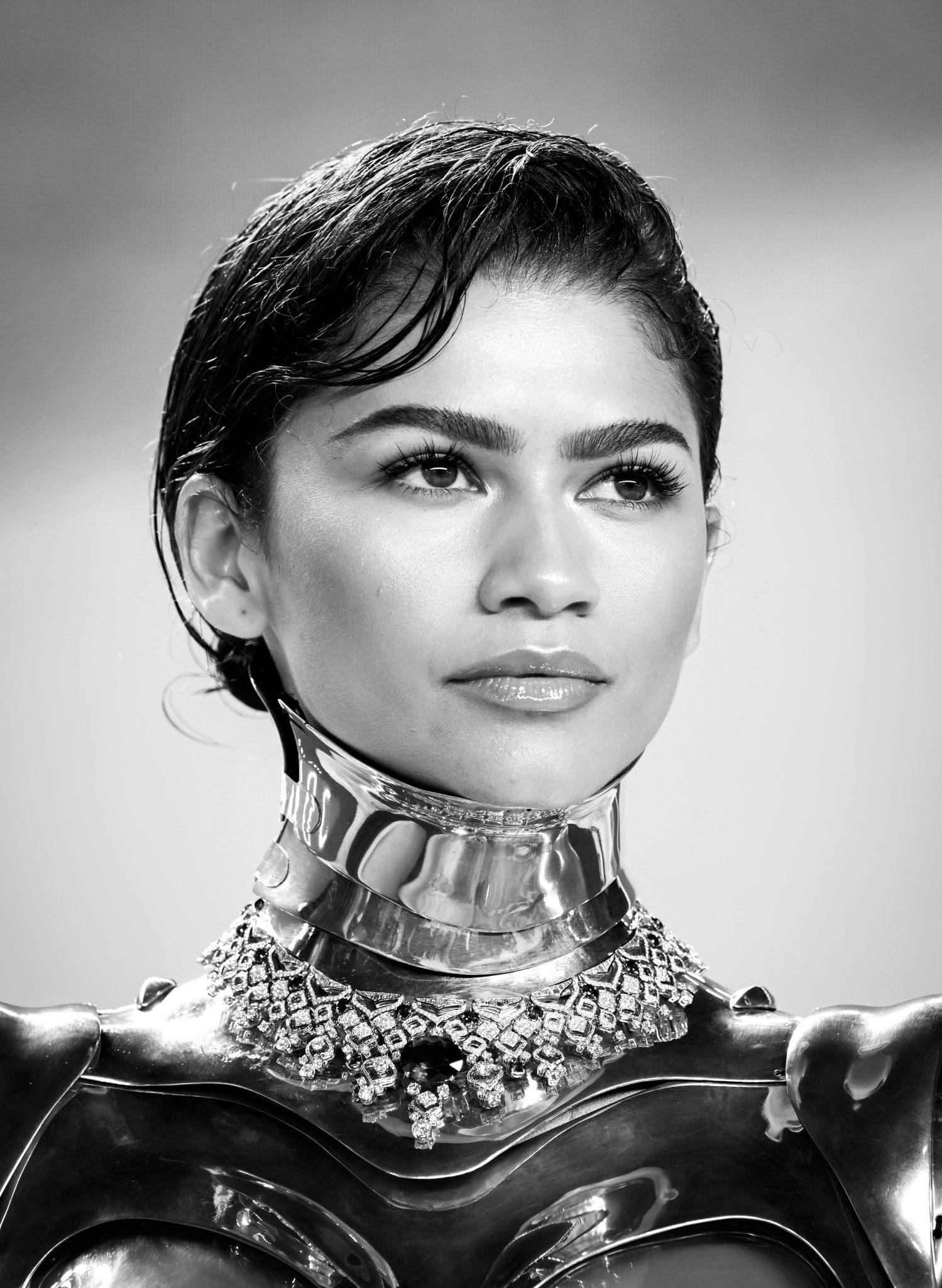 Zendaya wears archival Thierry Mugler robotic suit for Dune: Part 2