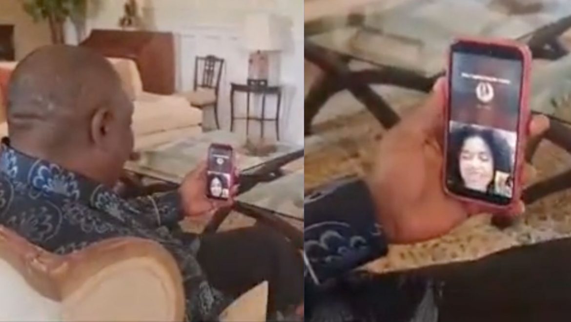 WATCH: South Africa’s president Cyril Ramaphosa calls Tyla to celebrate Grammy win