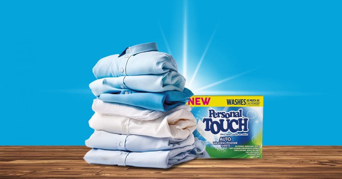 WIN with Personal Touch Washing Powder Sheets and experience a South African first 
