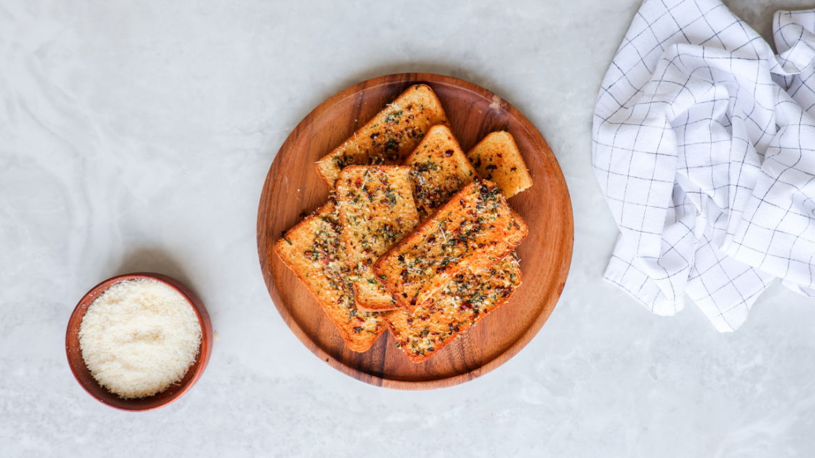 15 minute garlic bread