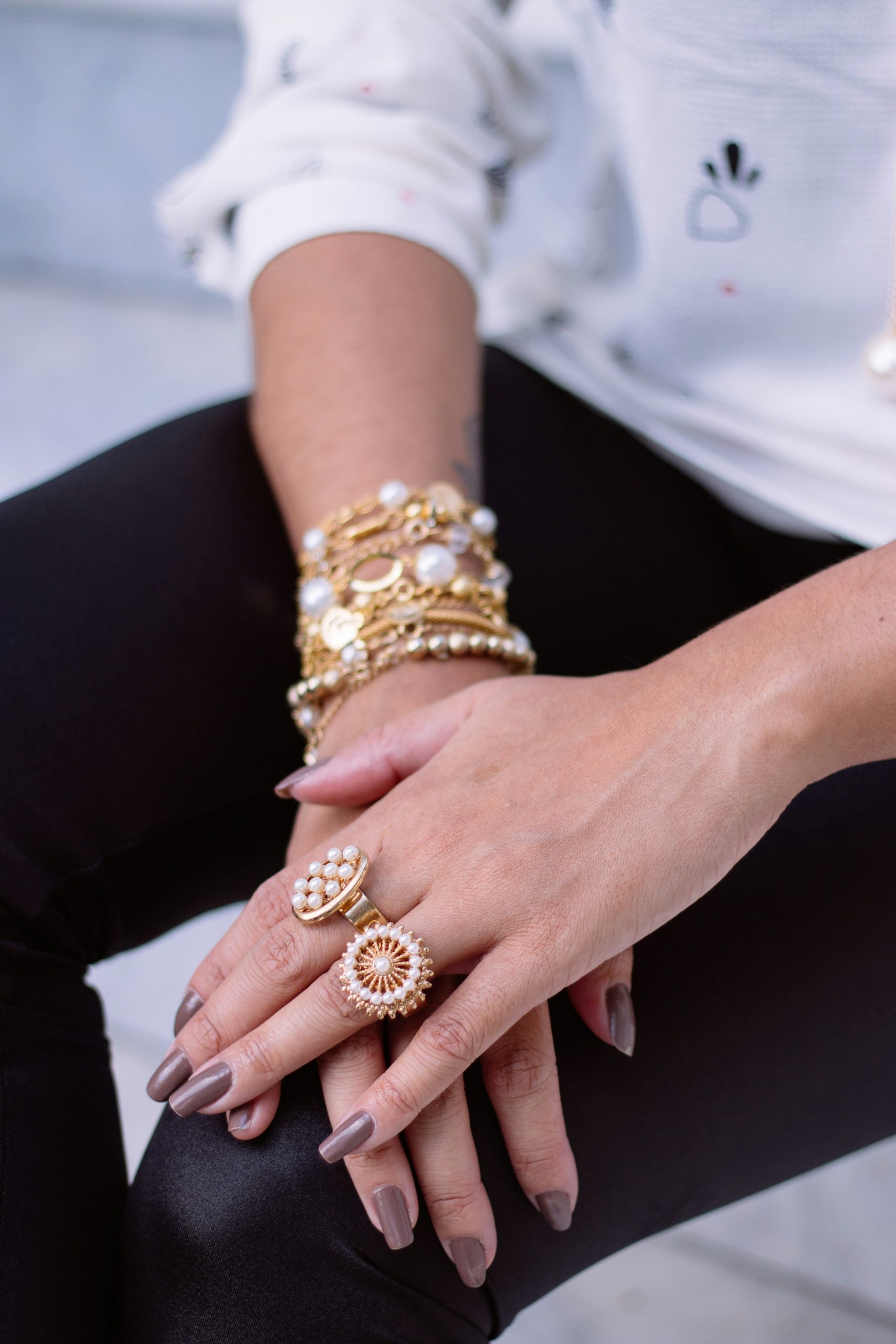 Mauve nails