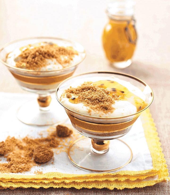 No-bake granadilla cheesecake cups