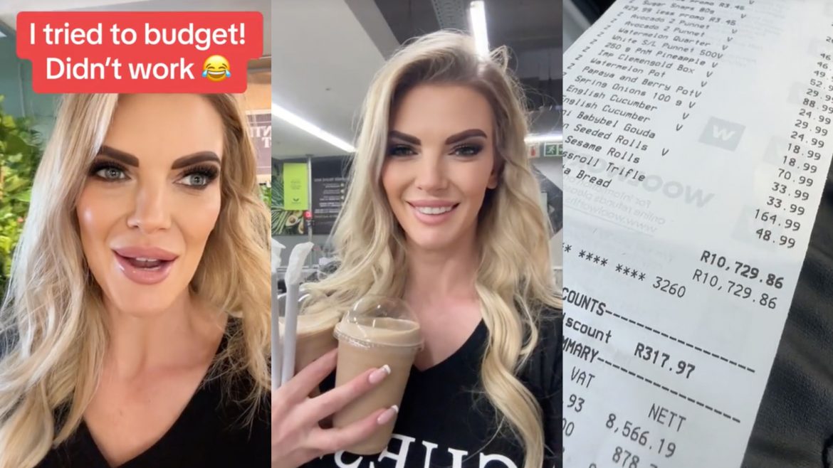 WATCH: Influencer causes a stir online, boasting R10k food shop at Woolies