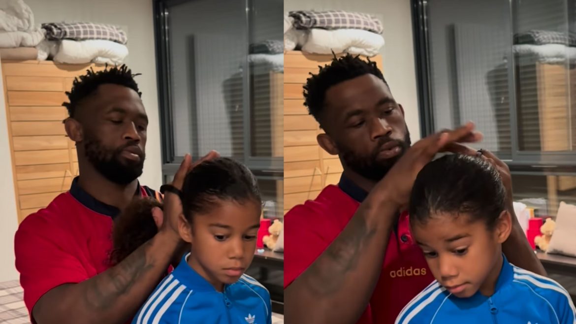 SEE: Siya Kolisi doubles up on dad duties in solo parenting week