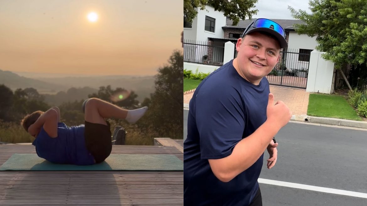 Inspiring lad from Stellenbosch uses social media to smash fitness goals, gains global support