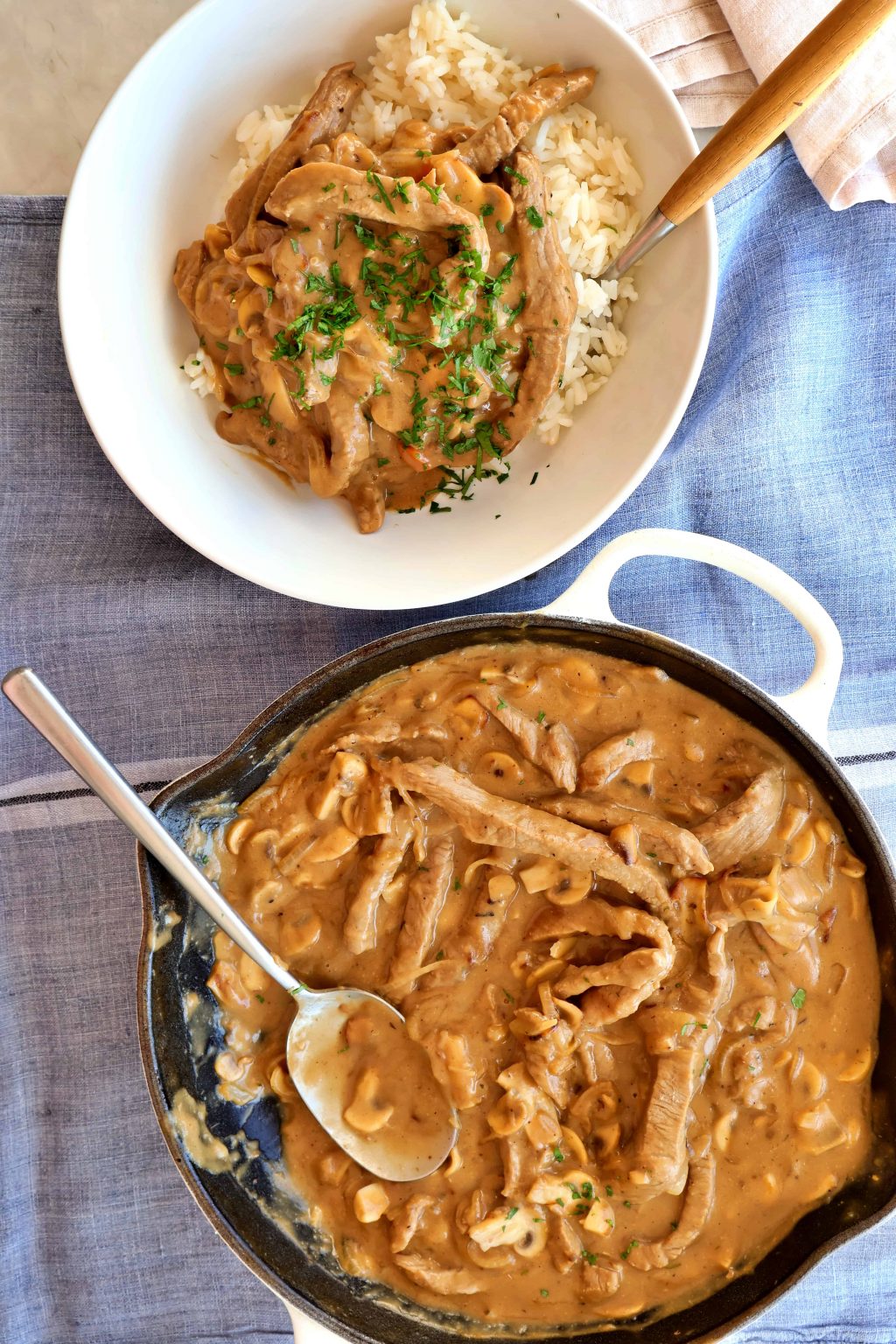 20 min beef stroganoff