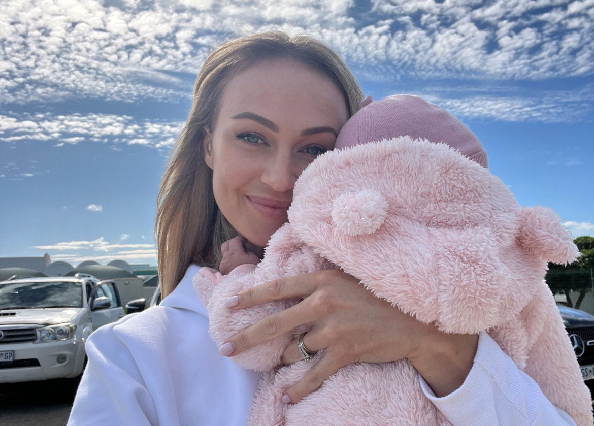 Anlia Etzebeth balances privacy with sharing her journey as a new mom
