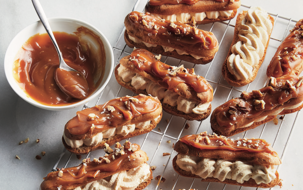 Caramel eclairs