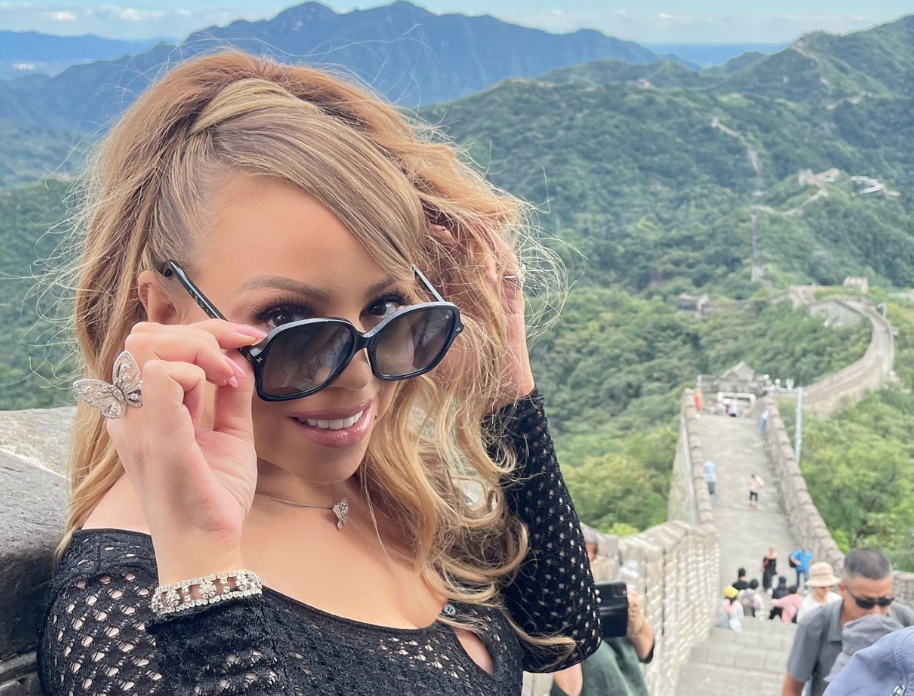 Mariah Carey does the Great Wall of China in heels: ‘Someone should’ve warned me’