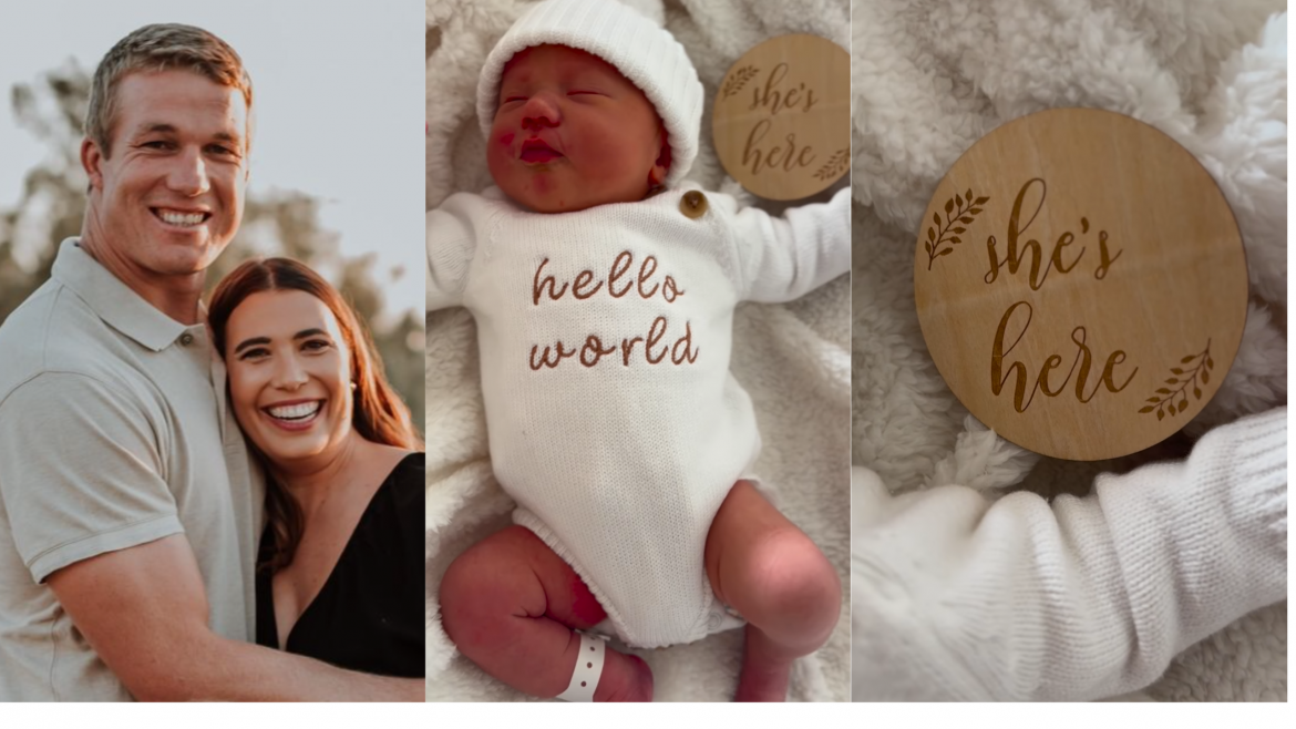 Springbok Pieter-Steph du Toit and wife welcome baby girl
