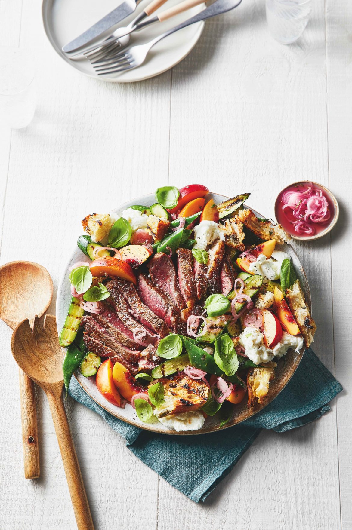 Steak panzanella