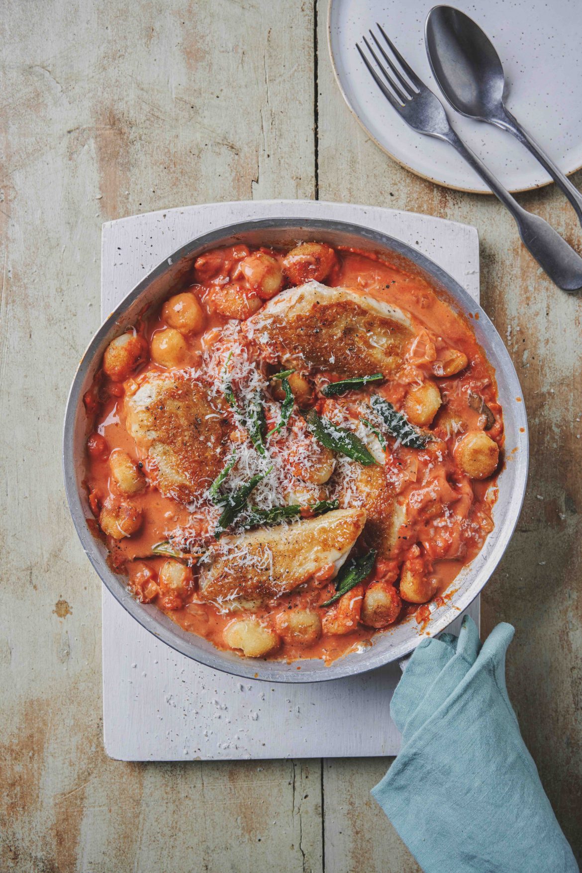 Creamy tomato and chicken gnocchi