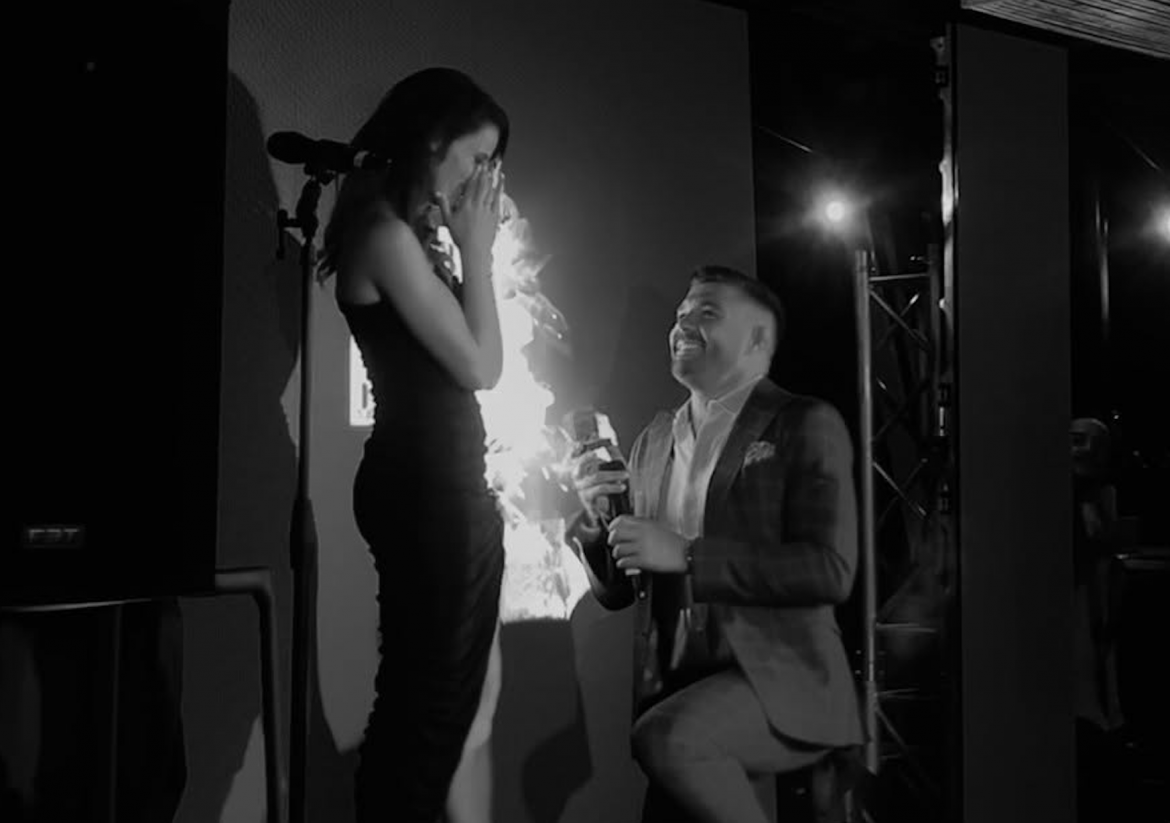 WATCH: Dricus du Plessis proposes to girlfriend Vasti Spiller at birthday bash, she says yes!