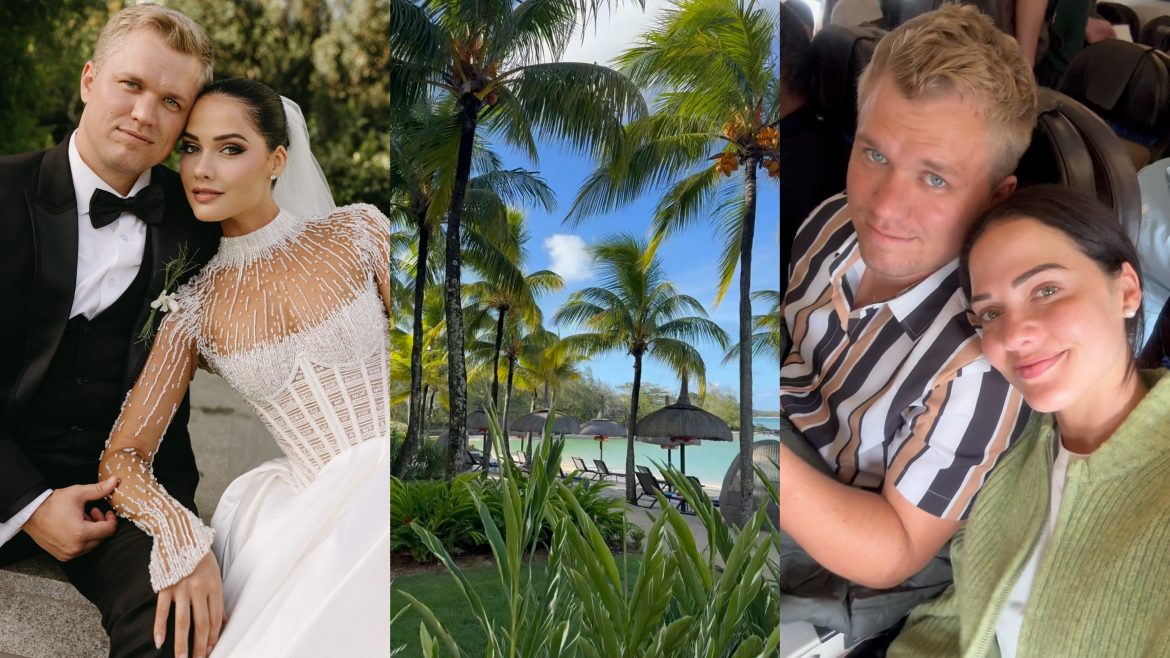 Honeymoon bliss: Natasha Joubert and Enrico Vermaak escape to Mauritius paradise