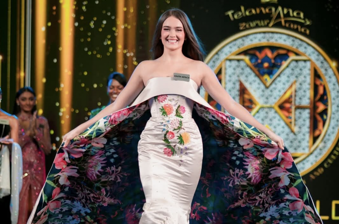 Miss World SA wins World Designer Award for breathtaking protea dress