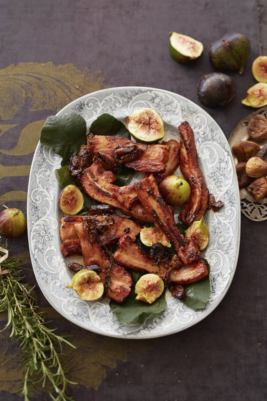 Fig and whisky rashers