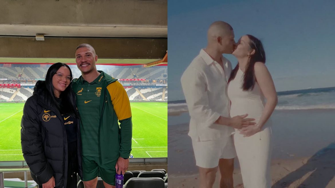 Another bok baby: Edwill van der Merwe and wife Nadine announce first pregnancy