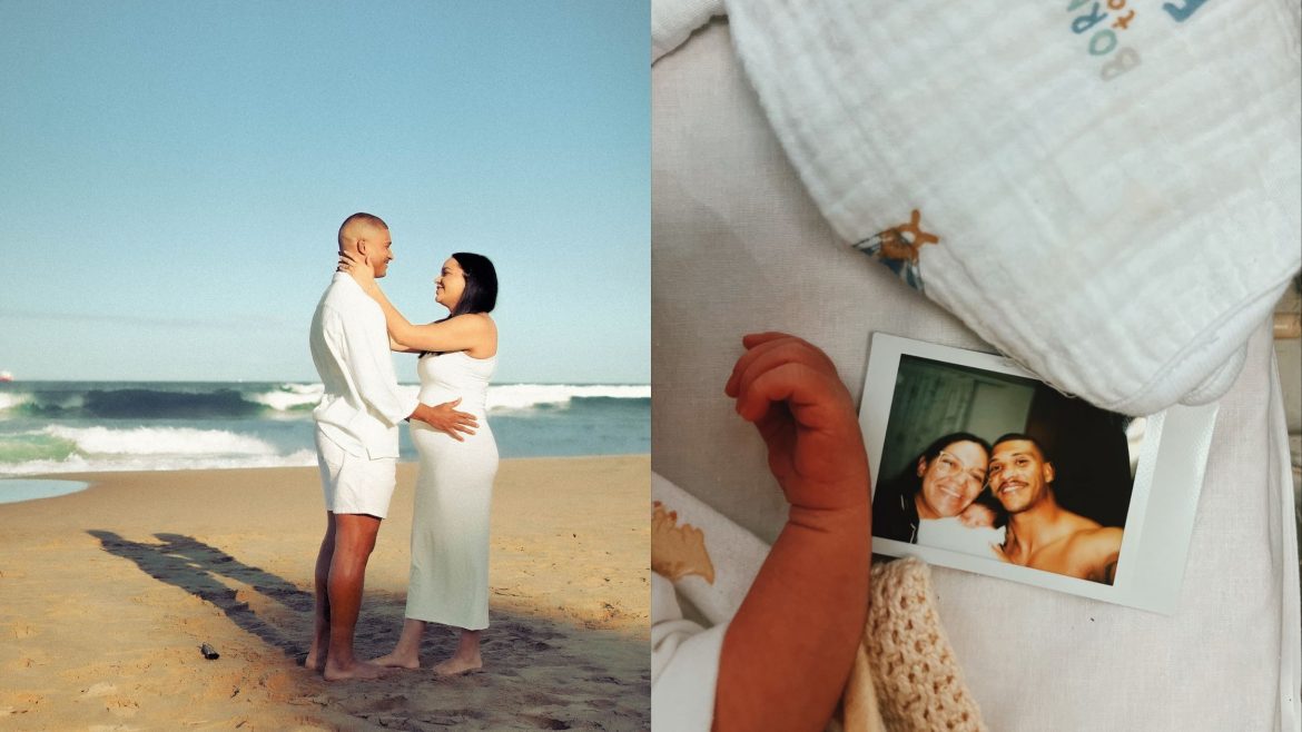 Springbok wing Edwill van der Merwe welcomes baby boy Luka