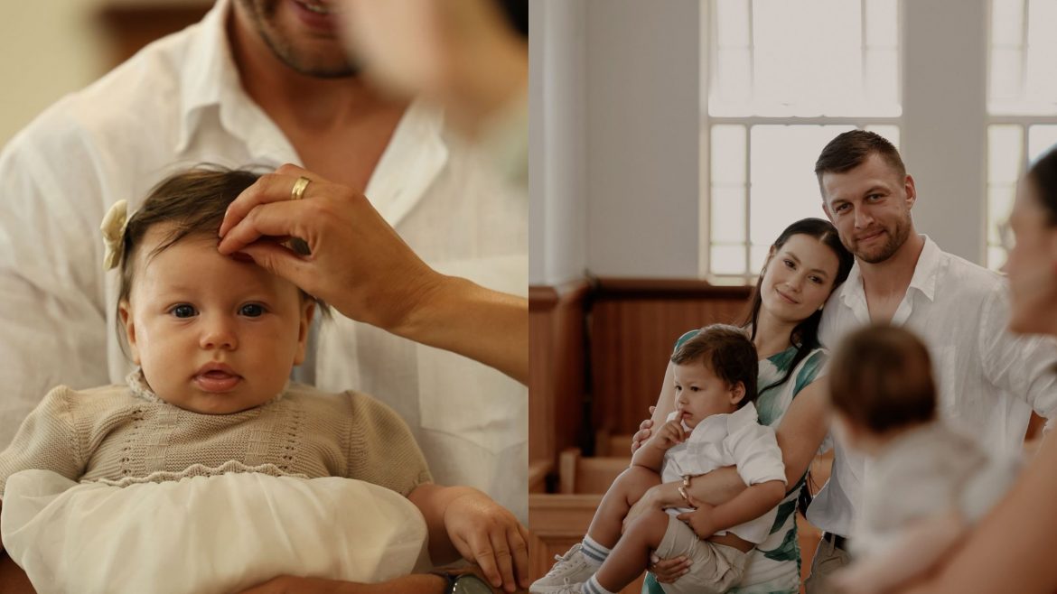 Handre and Marise Pollard celebrate daughter Isabella’s heartfelt baptism