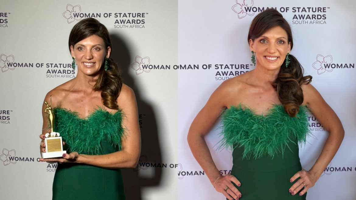 Taryn Hunter Sharman wins woman of stature award for entrepreneur of the year