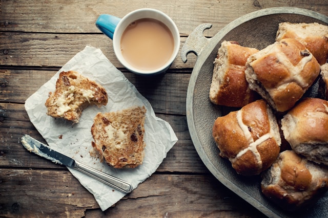 Traditional hot cross buns, but make it extra! Here’s how…