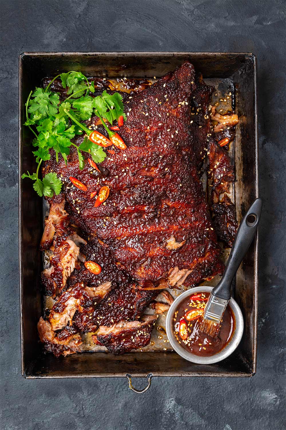Sweet & sour BBQ pork ribs