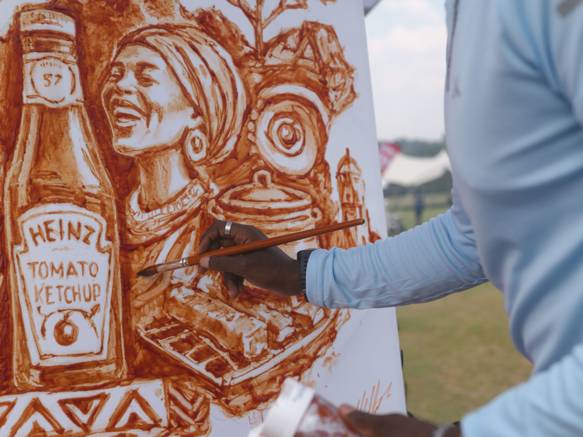 Heritage meets heritage: 125 braais formed a giant Heinz label as more than 2,000 South Africans celebrated Heritage Day