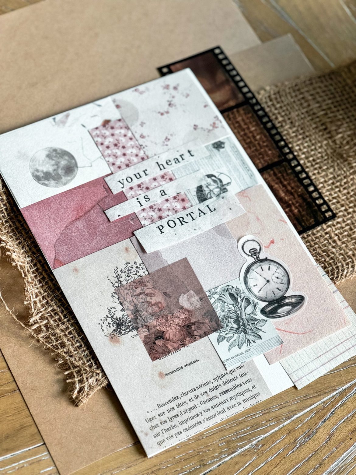 How to start a junk journal travel spread with bits and bobs from your trips